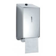  2 Roll Stainless Steel Toilet Roll holder (Brushed Satin Finish)